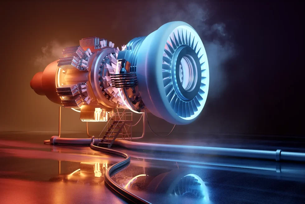 Aerospace turbine engine